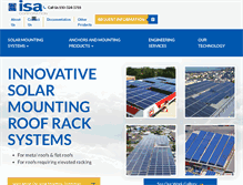 Tablet Screenshot of isa-corporation.com